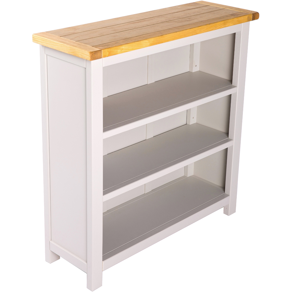 Argenta 3 Shelf Light Grey Bookcase Image 4