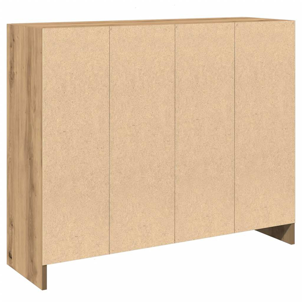 vidaXL 3 Door 3 Drawer Artisan Oak Sideboard Image 6