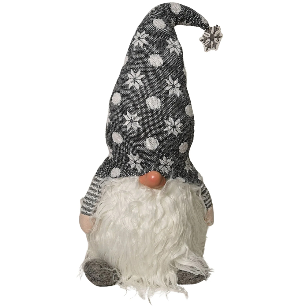 Samuel Alexander Light Up Grey Christmas Standing Gonk Decoration Image 1