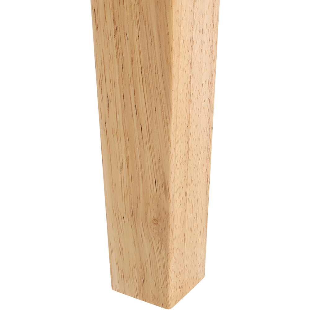 Living and Home Square Solid Oak Wood Furniture Leg 20cm 4 Pack Image 7