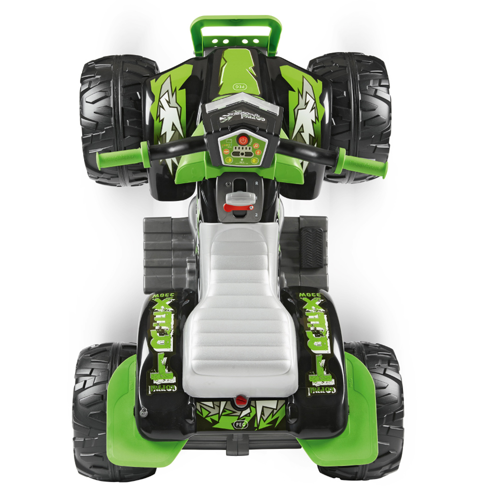 PEG Corral T-Rex Kids Electric Ride-On Quad Bike with Lights and Sounds Green 12V Image 7