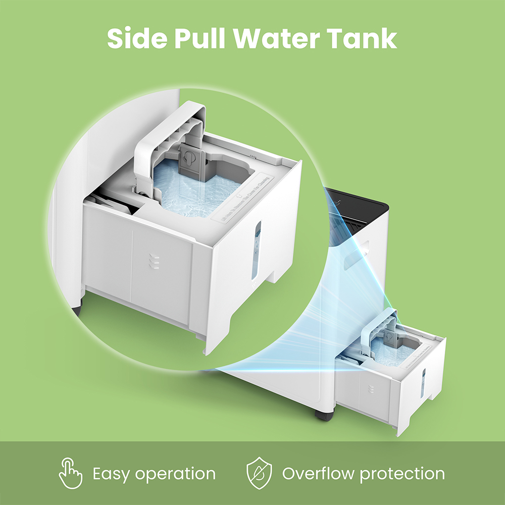 Living and Home Midea Home 3.2L Water Tank Home Dehumidifier 30L Image 5