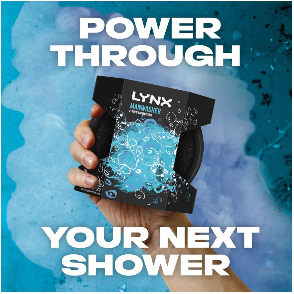 Lynx Manwasher 2-Sided Shower Tool 8 Pack Image 5