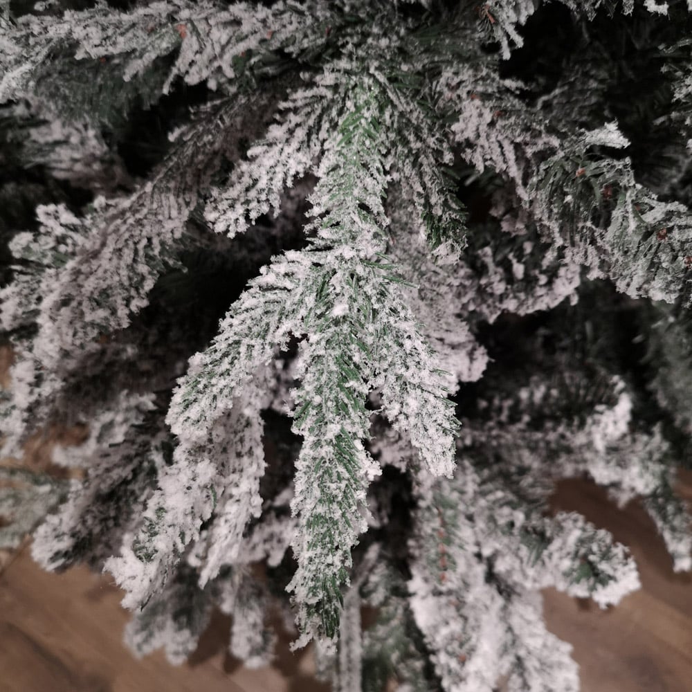 Premier Green Lapland Snow Flocked Artificial Christmas Tree 7ft Image 7