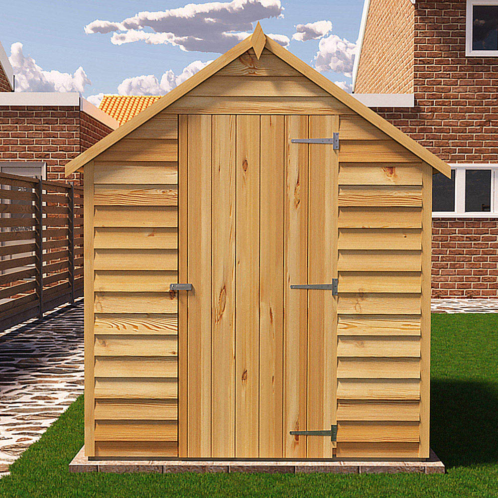 Shire Super Value 7 x 5ft Overlap Apex Garden Shed Image 6