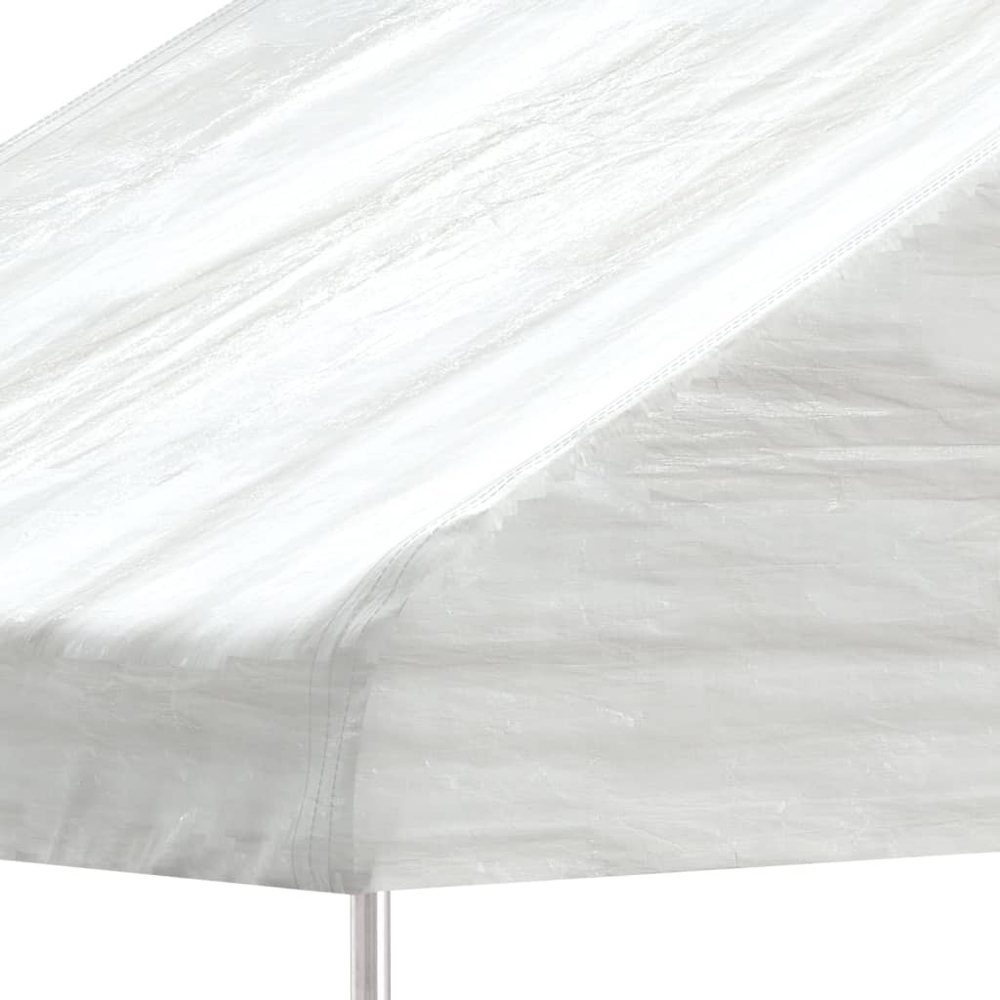 vidaXL 4.08 x 2.23m White Gazebo with Roof Image 3