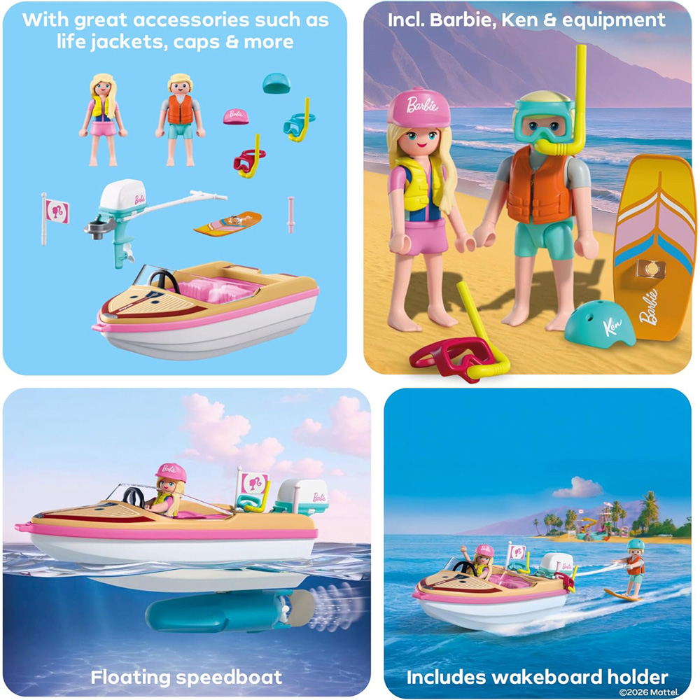 Playmobil Barbie Adventure Boat Play Set 21 Piece Image 8