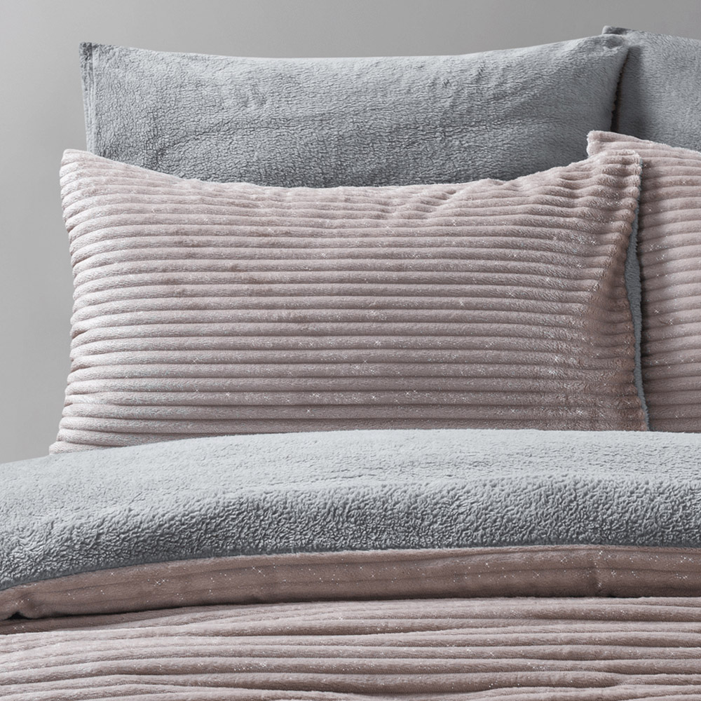 Velosso Double Blush Glitter Cord Duvet Set Image 2