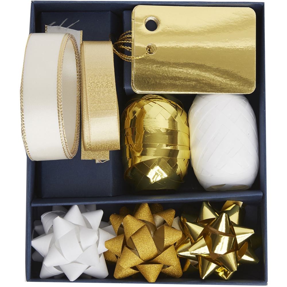 Create Christmas Metallic Gold Gift Bows Kit Image 3