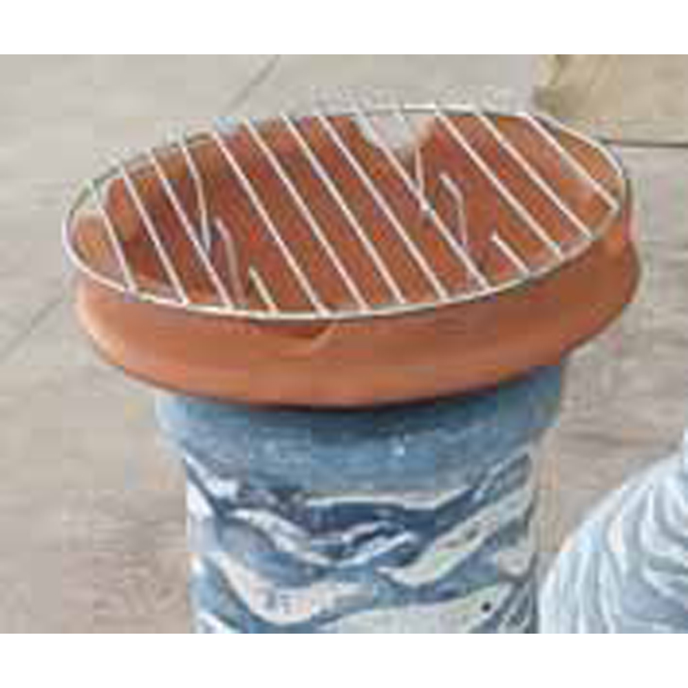 Gardeco Clay Chimeneas Cooking Crown with BBQ Grill Image 3