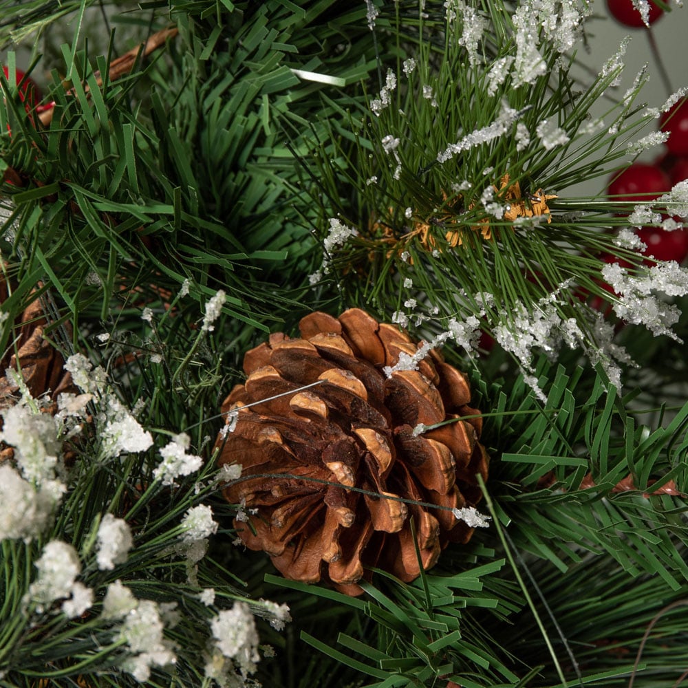 Samuel Alexander Ipswich Frosted Berries and Pinecones Indoor Mini Christmas Tree 50cm Image 4
