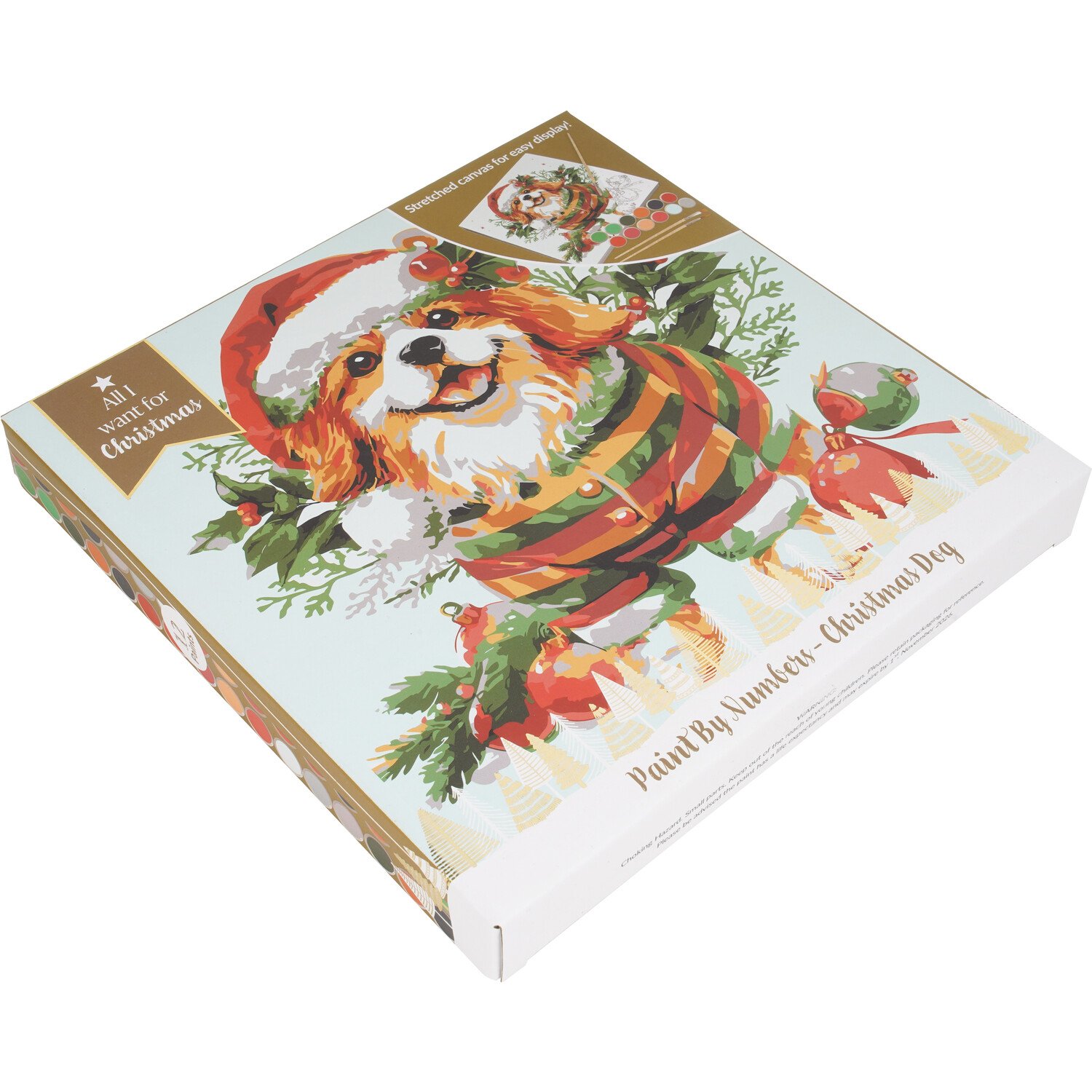 Paint By Numbers Christmas Cat or Dog Canvas Kit Image 5