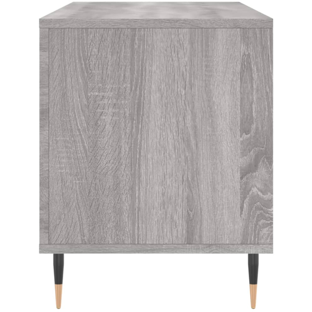 vidaXL 6 Shelf Grey Sonoma Record Cabinet Image 5