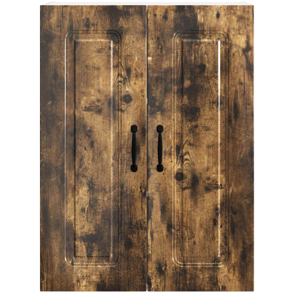vidaXL Kalmar 2 Door Smoked Oak Wall Kitchen Cabinet Image 4