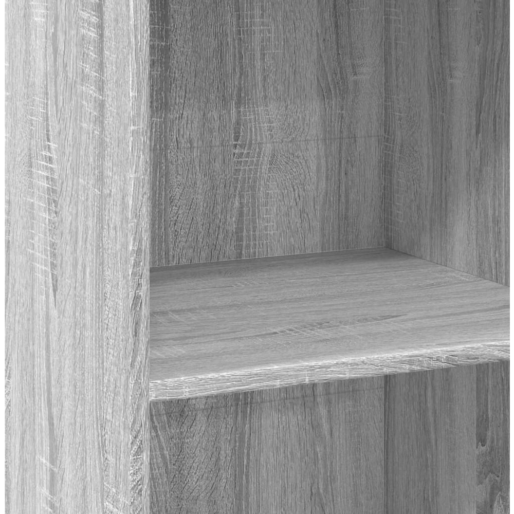 vidaXL 4 Open Shelf Grey Sonoma Highboard Image 7