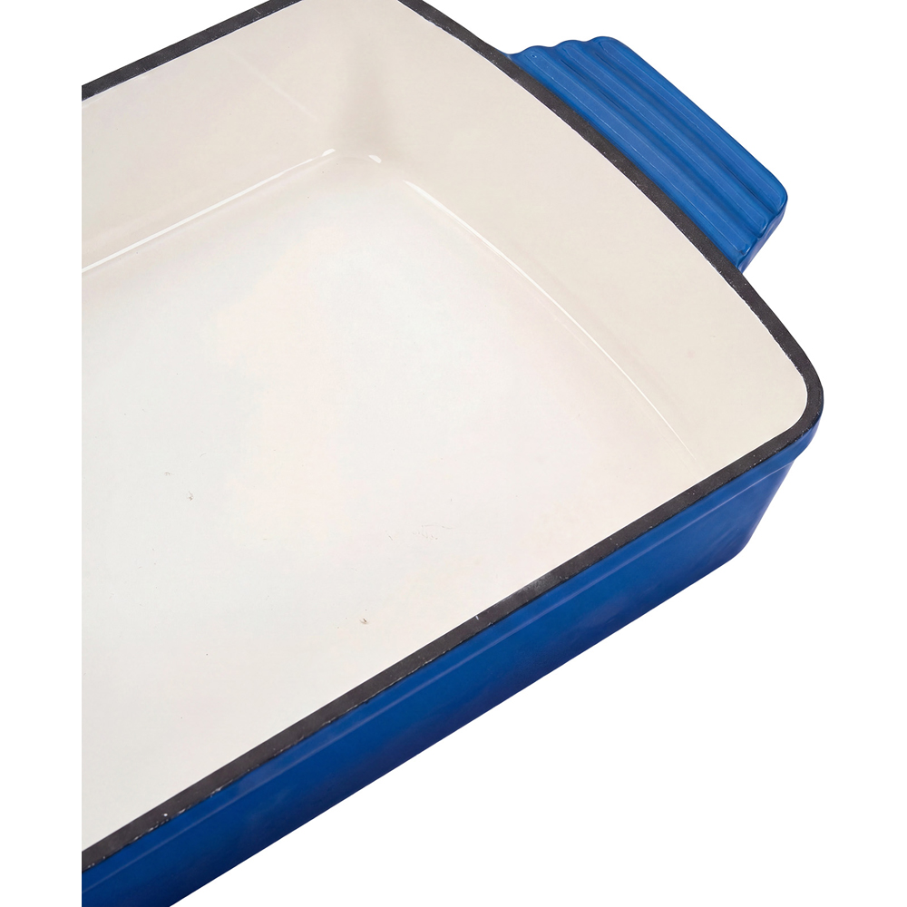 Living and Home 3L Blue Enamelled Rectangular Baking Dish Image 6