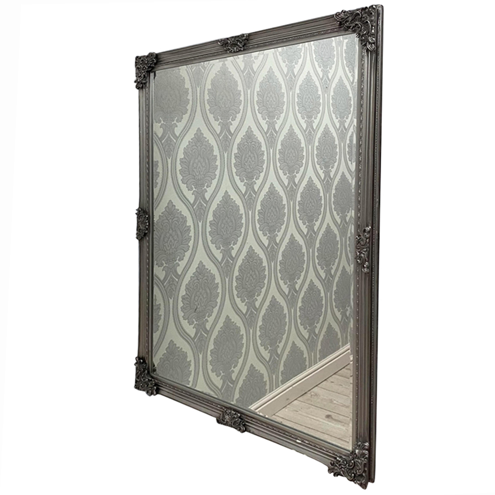 Acacia Home Silver Wall Mirror 122 x 92cm Image 1
