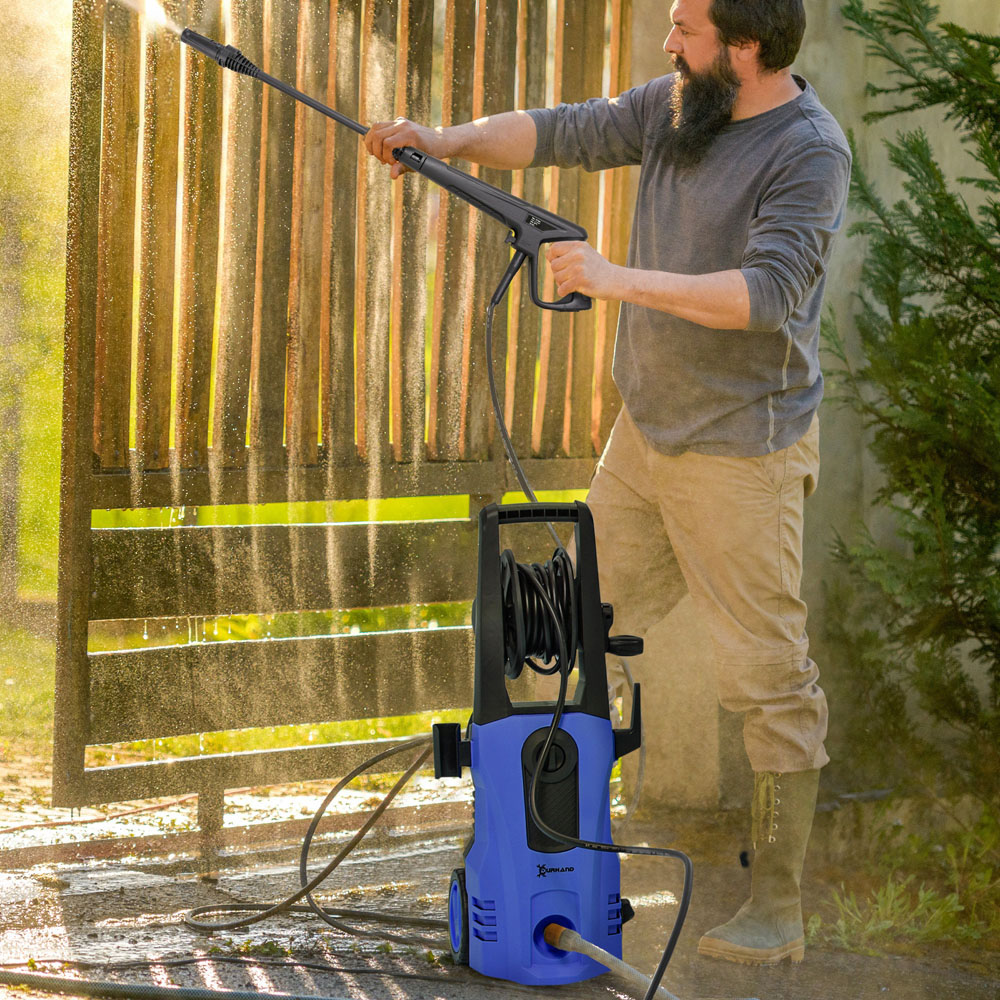Outsunny 845-867V71BU Blue High Pressure Washer 1800W With Accessories Image 2