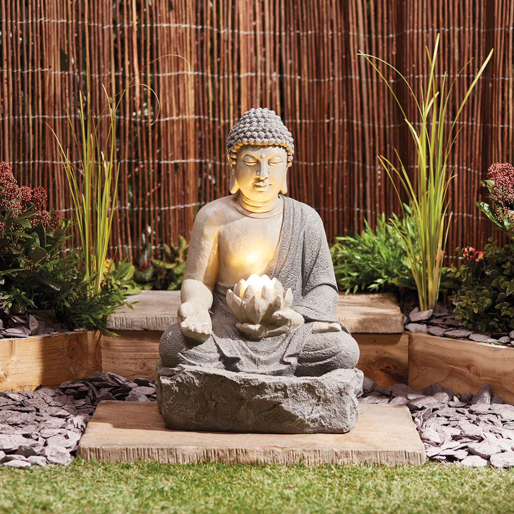 Garden Gear Lotus Buddha Water Feature Image 2