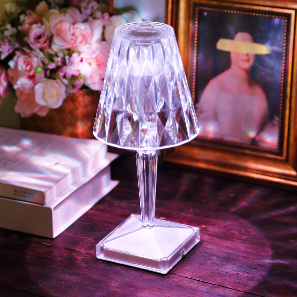 Avilo Acrylic Rechargeable Touch Lamp Image 2