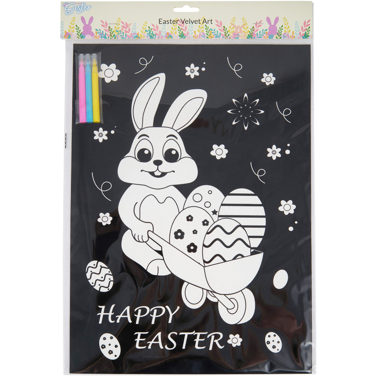 Happy Easter Velvet Art Set Image