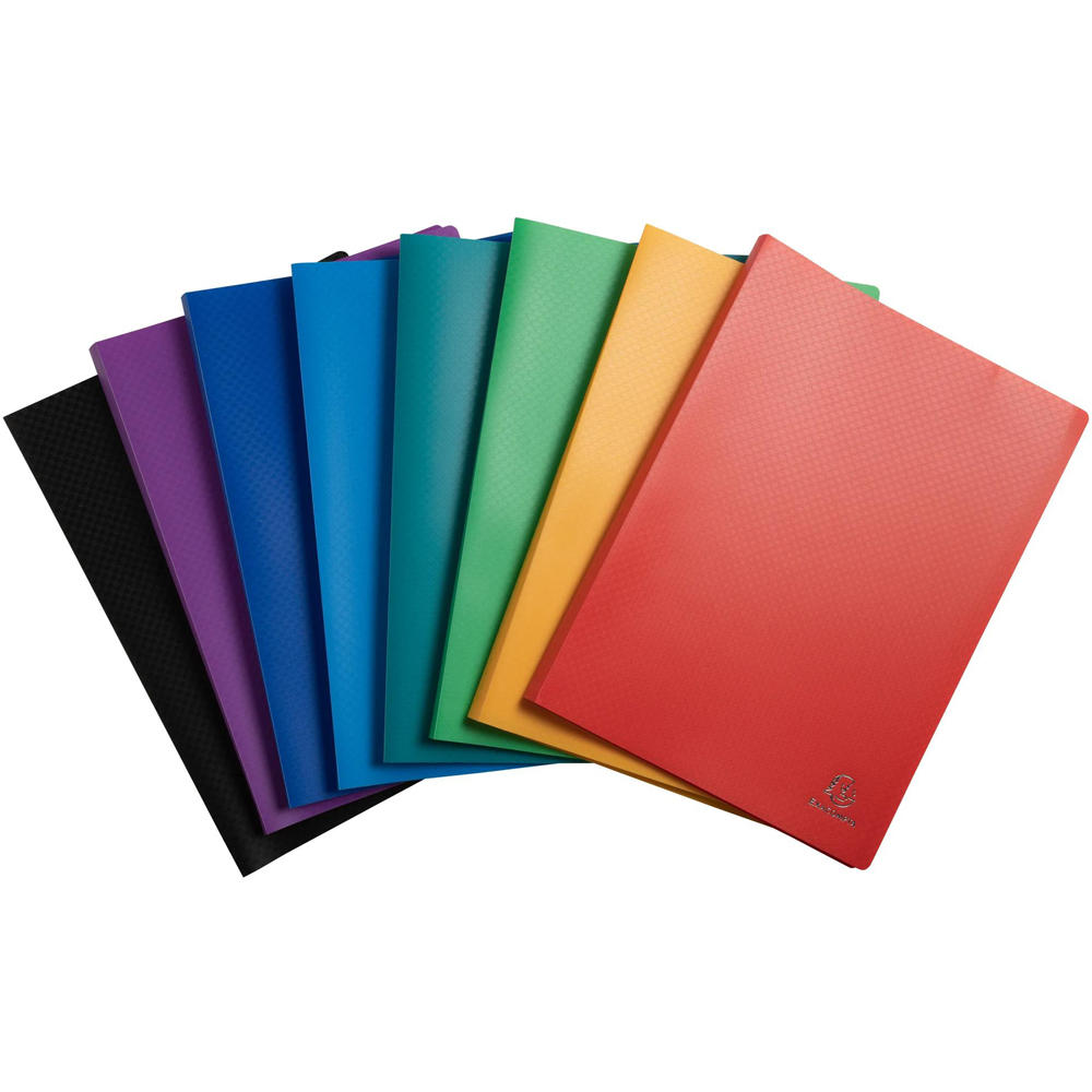 Exacompta A4 60 Pocket Assorted Colour Display Book 8 Pack Image 3