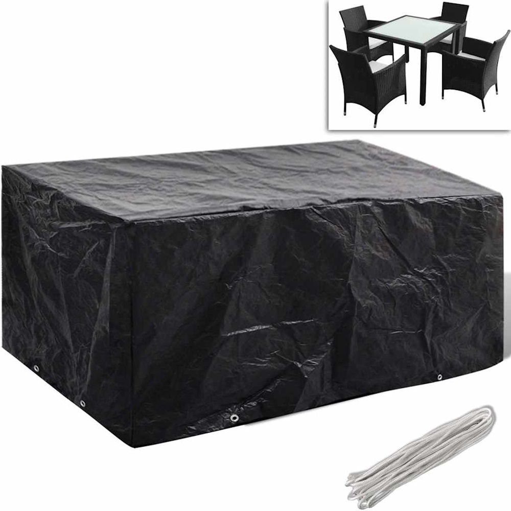 Walplus Black Garden Furniture Cover 180 x 140 x 90cm Image 5
