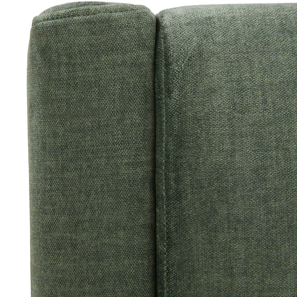 Living and Home 2 Seater Green Velvet Bench Image 5