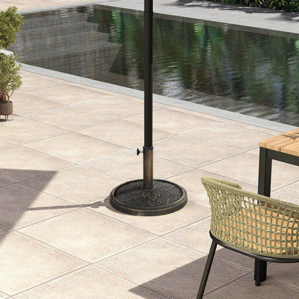 Outsunny Bronze Tone Resin Garden Parasol Base 12kg Image 2
