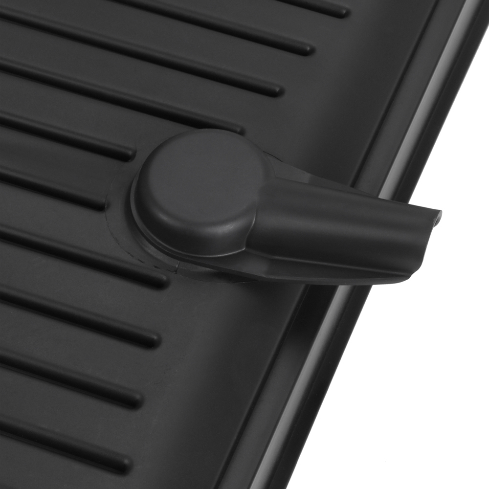 Living and Home Black Dish Drainer with Drying Tray Image 6
