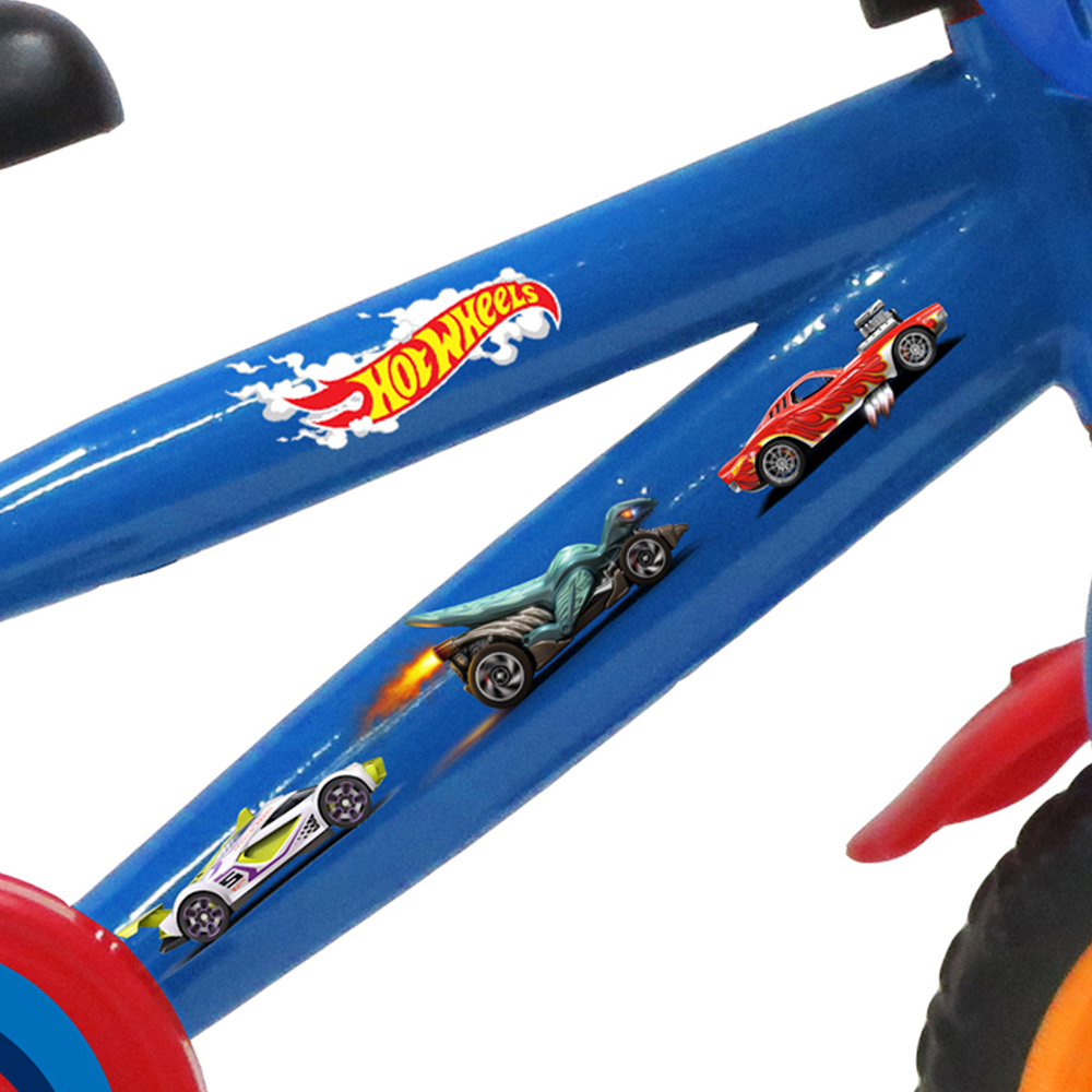 Denver Mattel Hot Wheels 12 inch Kids Bicycle with Stabilisers Image 4