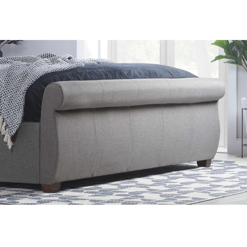 Lancaster King Size Grey Bed Image 7