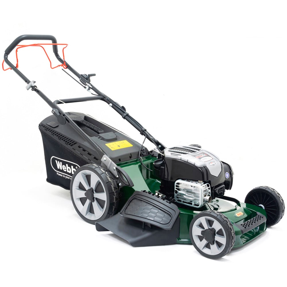 Webb 53cm Alloy Deck Disc Bladed Self Propelled Petrol Rotary Lawn Mower Image 1