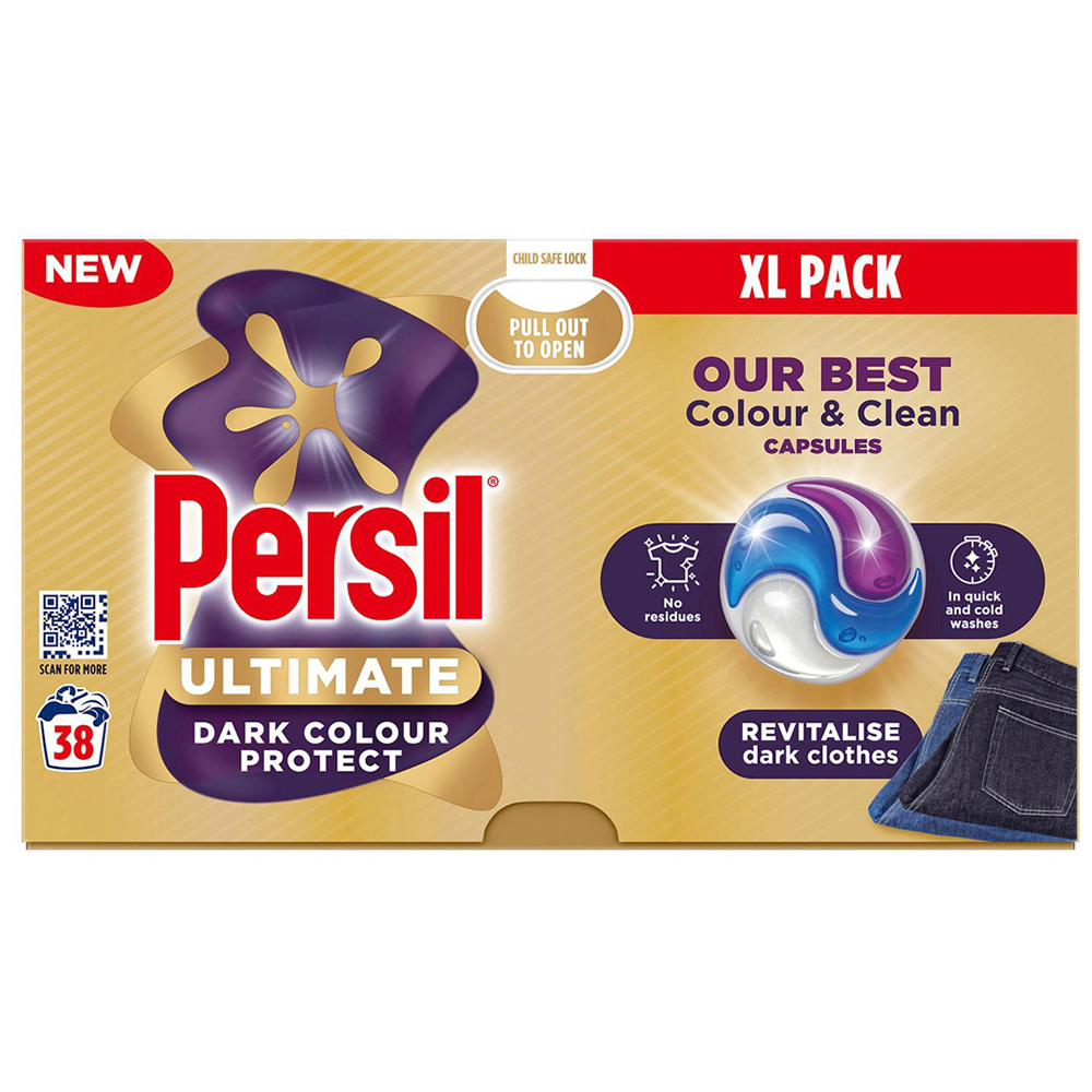 Persil Colour and Clean Washing Capsules 38 Washes 2 Pack Image 2