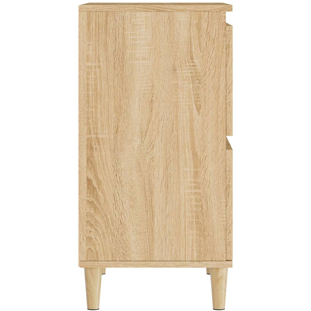 vidaXL 4 Door Sonoma Oak Sideboard Set of 3 Image 7