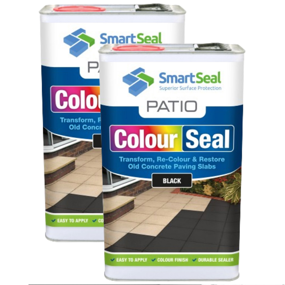 SmartSeal Patio ColourSeal Black 5L 2 Pack Image 1
