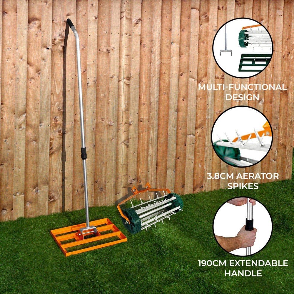 Monstershop Orange Lawn Leveller and Aerator 50cm Image 4