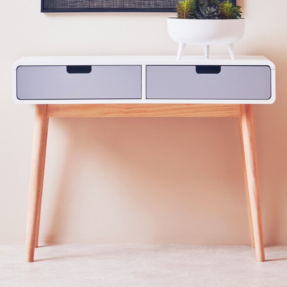 Premier Housewares Milo 2 Drawer Console Table Image 1