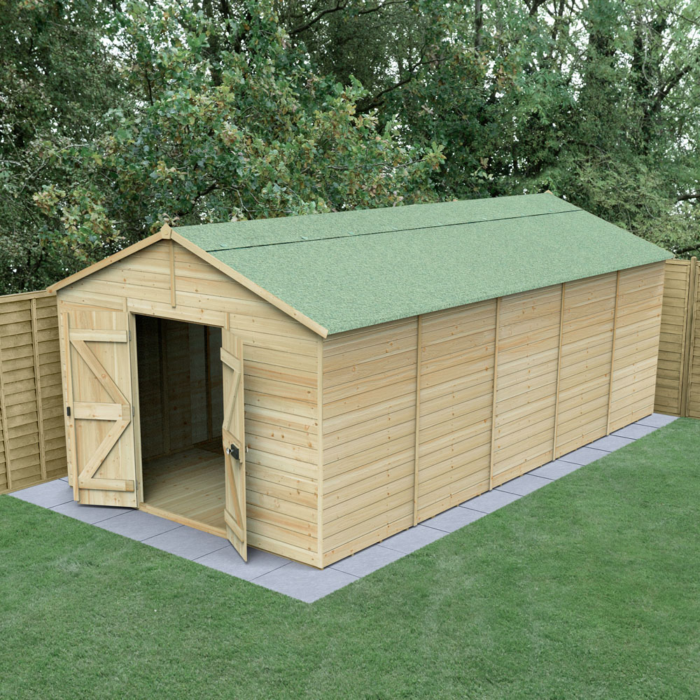 Forest Garden Timberdale 10 x 20ft Apex Shed Image 2