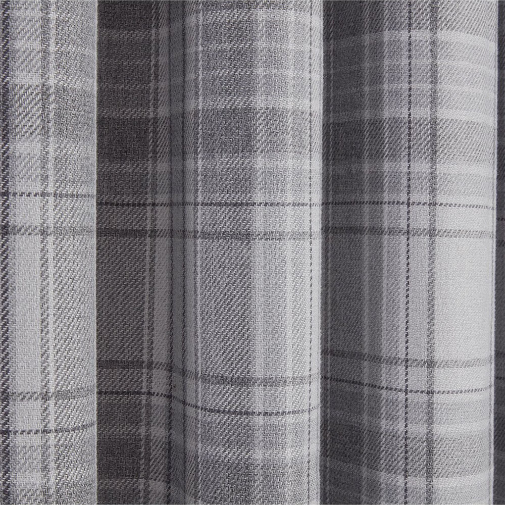 Divante Hatfield Grey Check Blackout Curtains 229 x 229cm Image 4