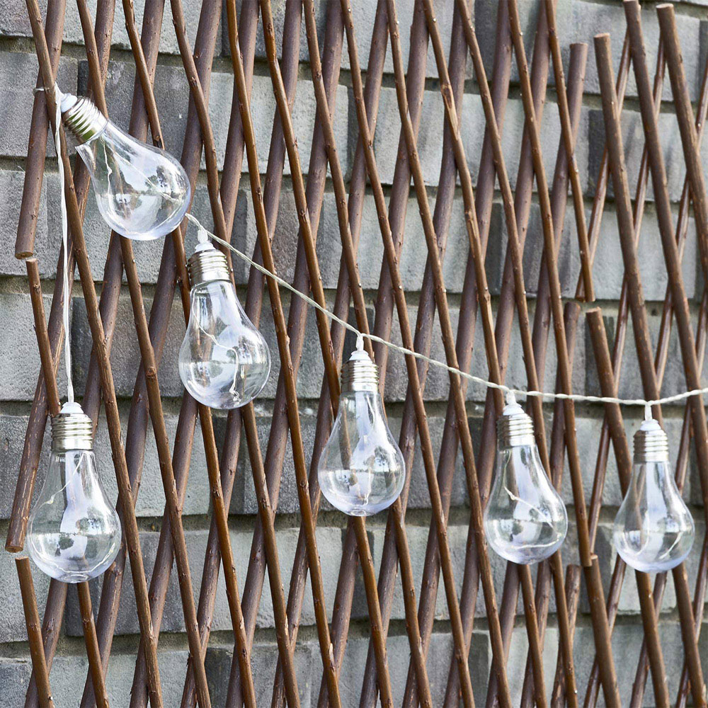 wilko 10 Bulb Solar Festoon Garden String Lights Image 1