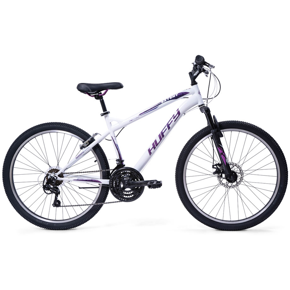 Huffy Extent 18 Speed 26 inch Gloss White Hardtail Mountain Bike Image 2