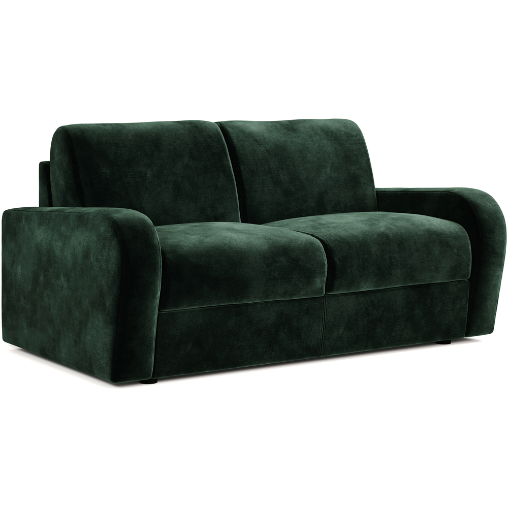 Jay-Be Deco 2 Seater Luxe Velvet Bottle Green Sofa Bed with e-Sprung Mattress Image 2