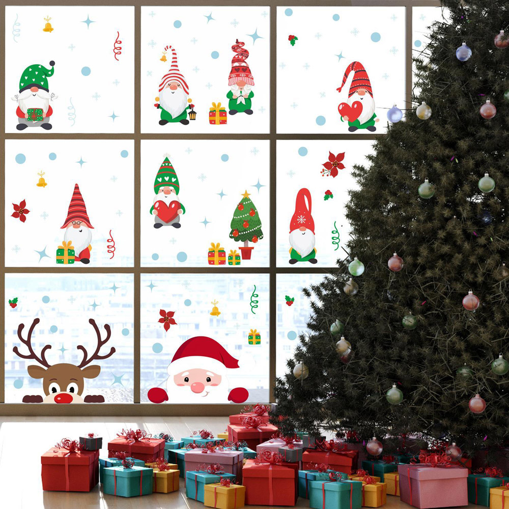 Walplus Christmas Gnomes Double-Sided Window Stickers 101 Piece Image 2