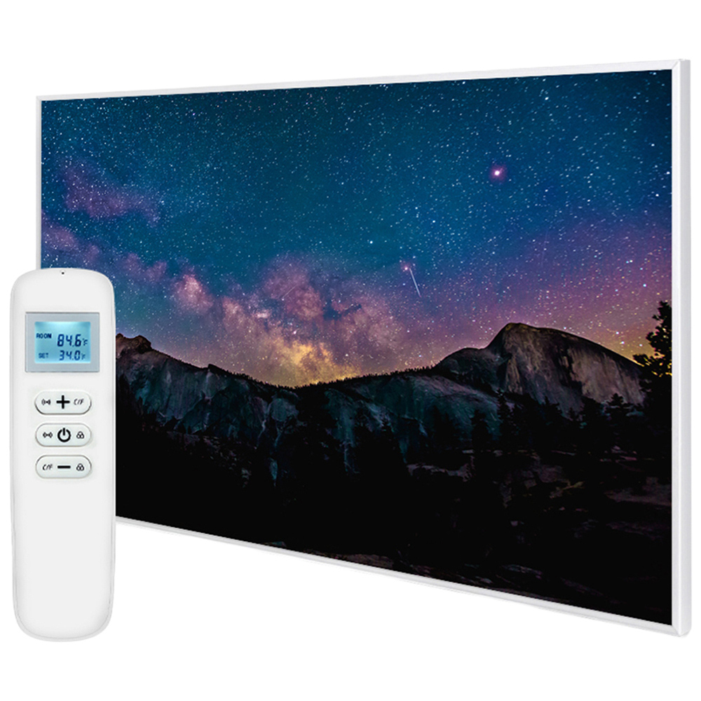 Mirrorstone Nexus Milky Way Image Wi-Fi Infrared Heating Panel 900W 795 x 1195mm Image 1