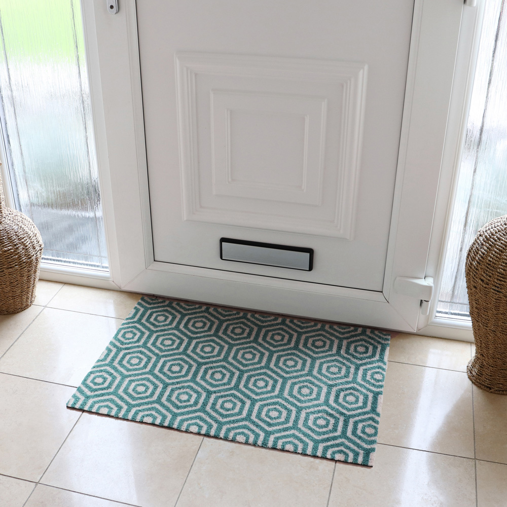 JVL Geo Hex Mega Mat Runner 57 x 150cm Image 2