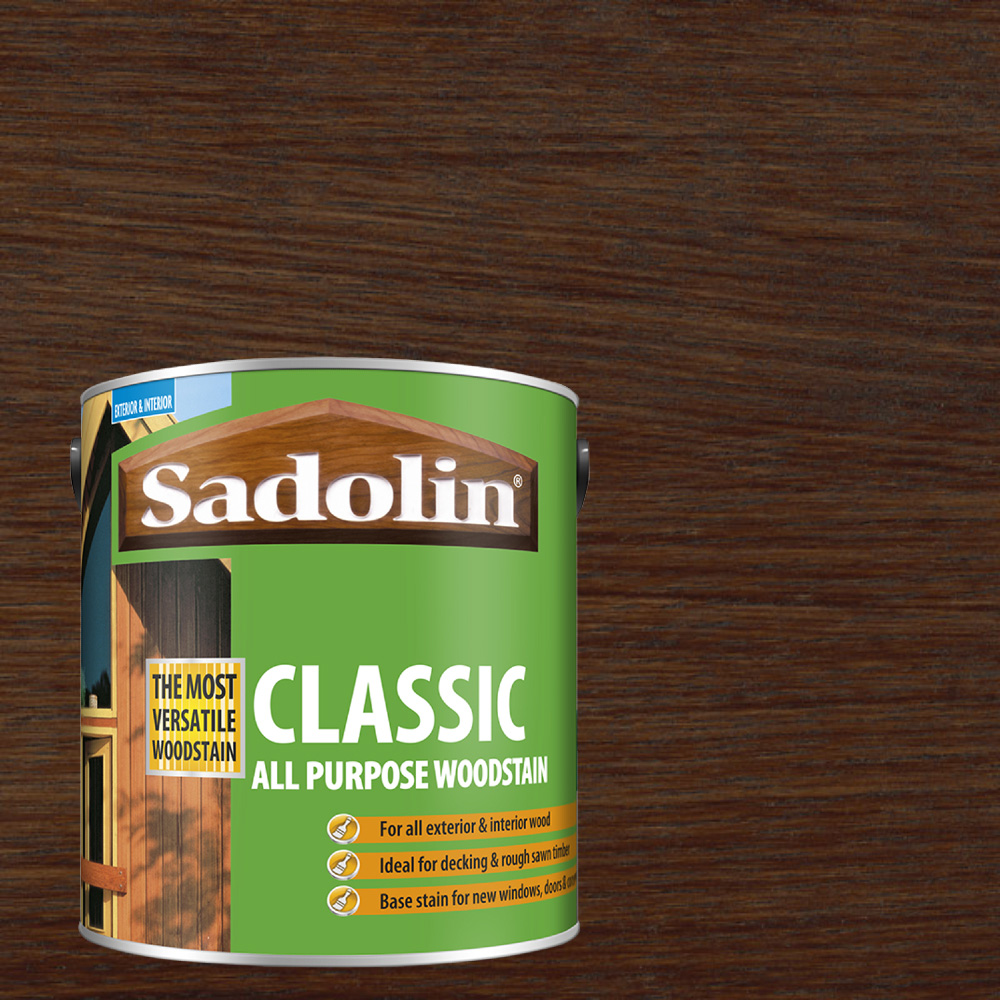 Sadolin Classic Jacobean Walnut All Purpose Matt Finish Woodstain 5L Image 4