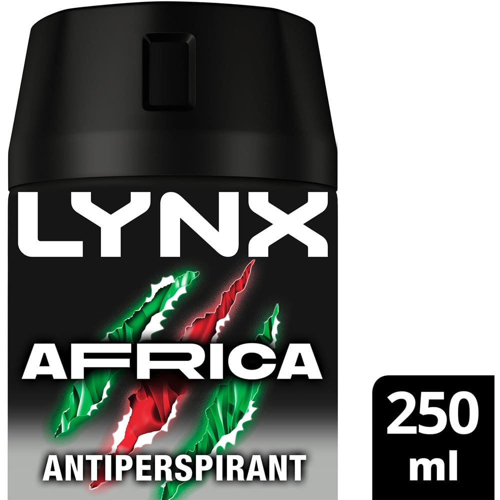 Lynx XXL Africa 72H Sweat Protection Anti-Perspirant Deodorant 250ml 3 Pack Image 4
