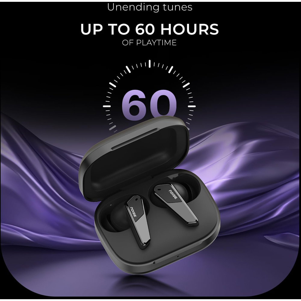 Noise N1 Pro Chrome Black Noise Cancelling Truly Wireless Bluetooth Earbuds Image 8