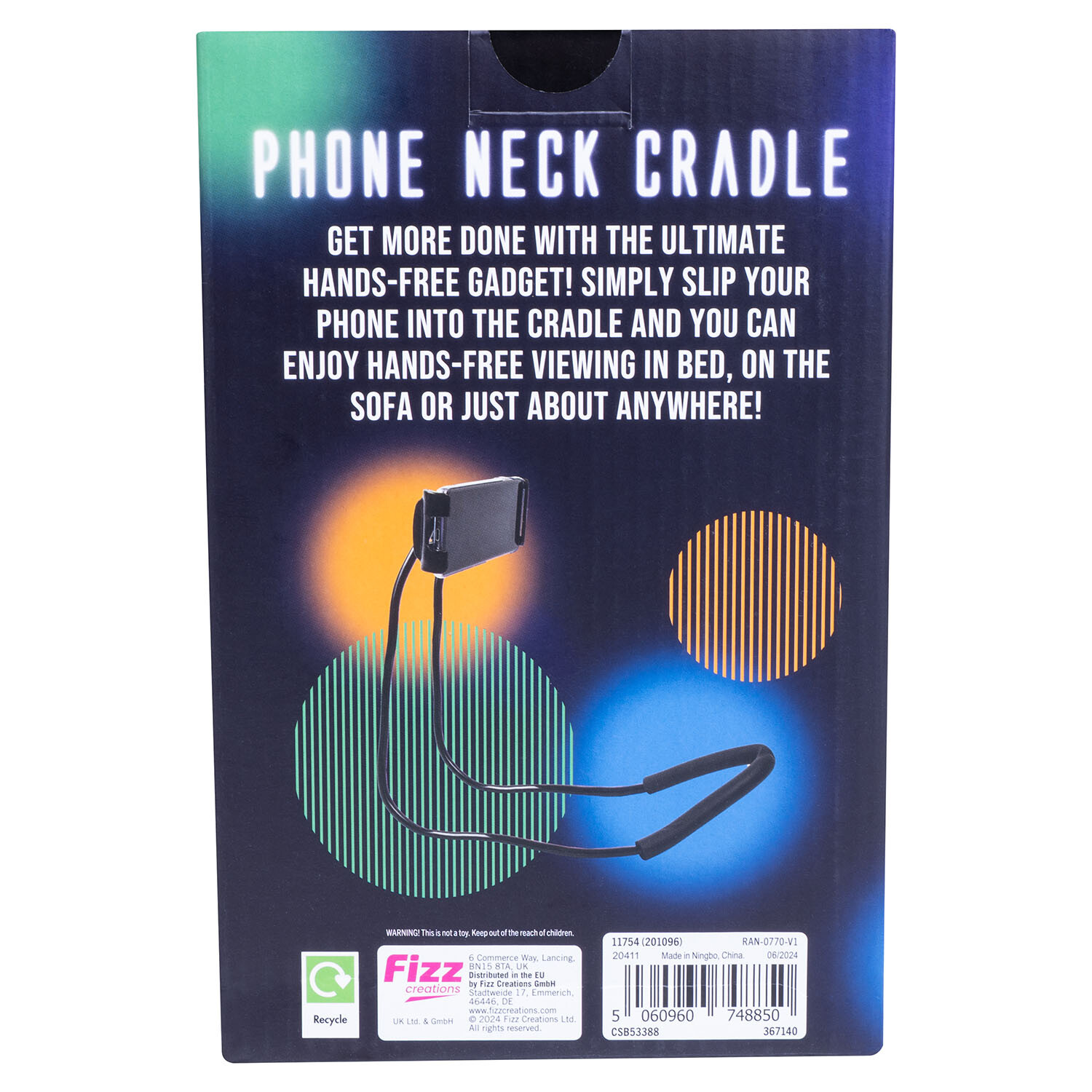 Phone Neck Cradle - Black Image 2